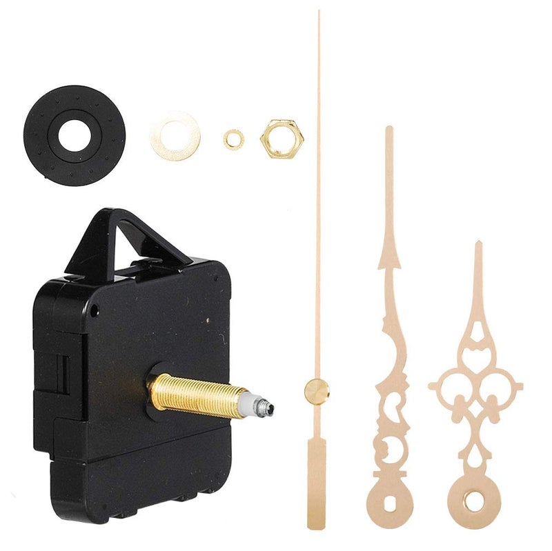 Carkio High Torque Clock Replacement Movement,Clock Movement Metal Clock Needle Kit,31MM Long DIY Repair Quartz Wall Clock Movement,8 PCS - Image 1